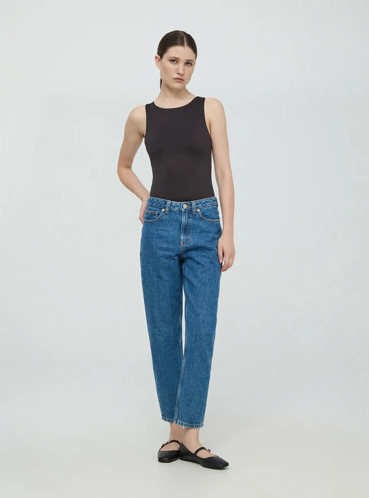 Mom jeans Middle blue denim