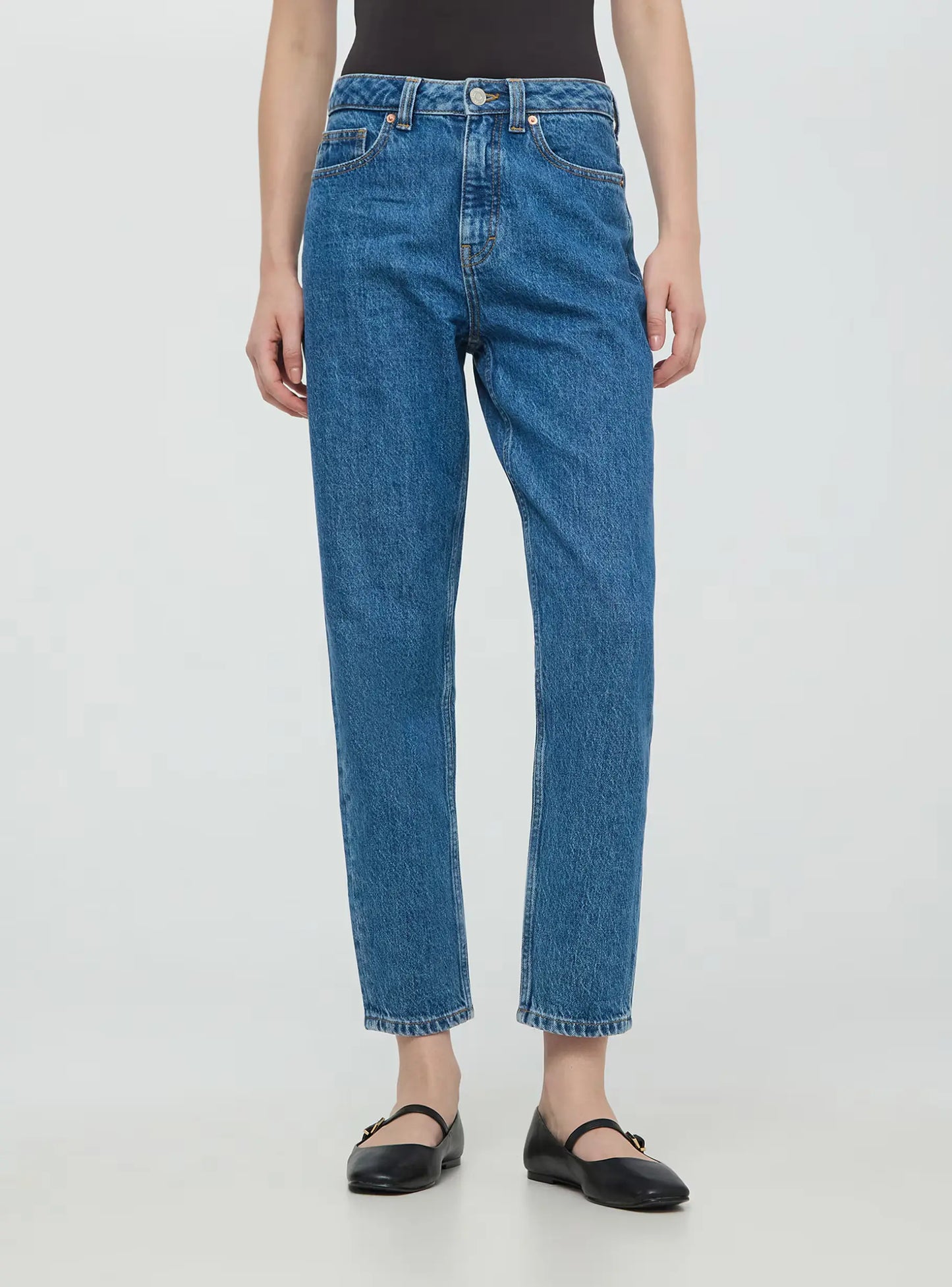 Mom jeans Middle blue denim