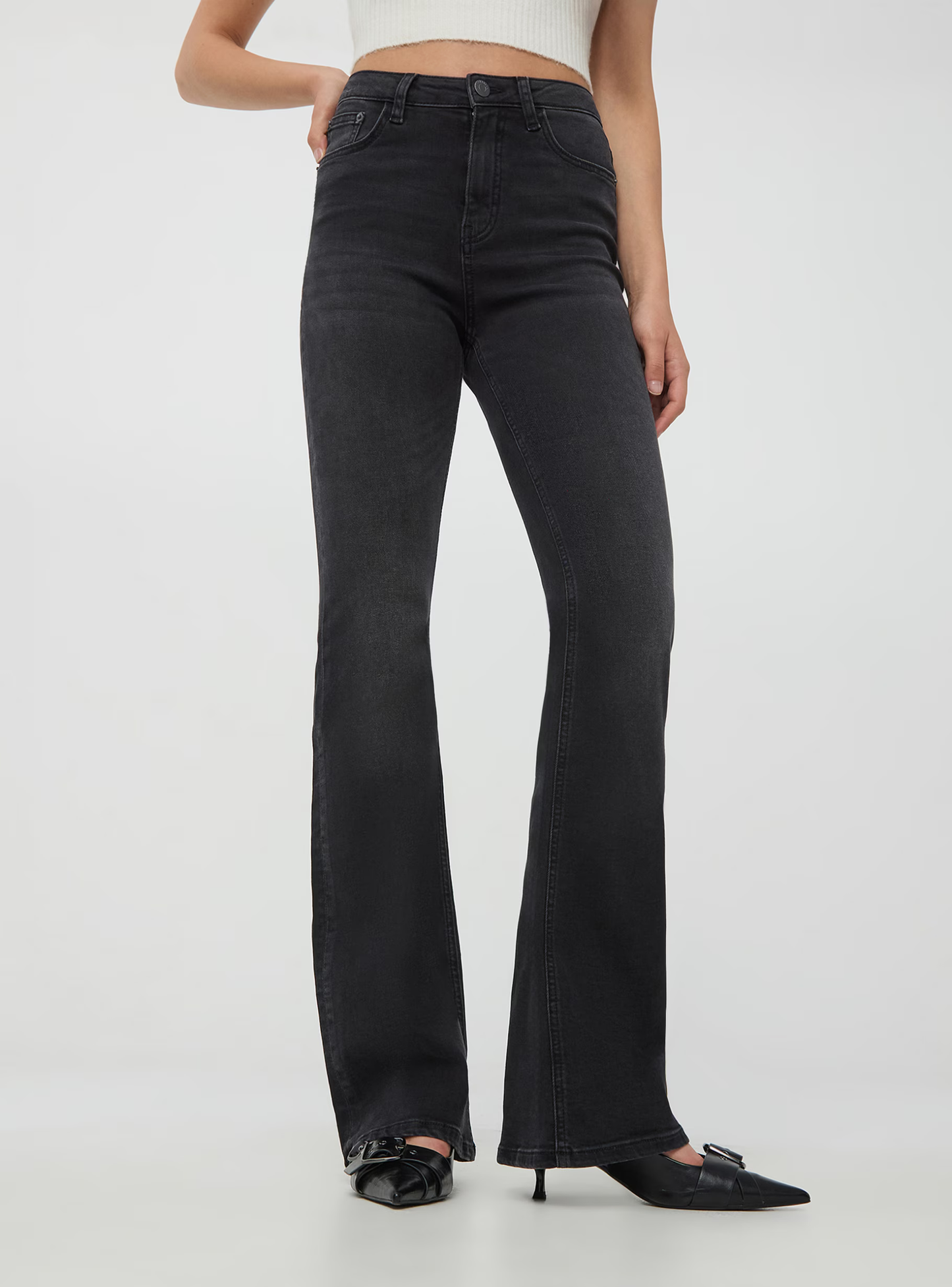 Flare Jeans Denim Black